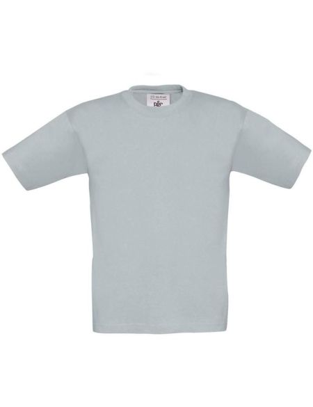 Kinder-T-Shirt aus schwerer Baumwolle Exact 190 Kids Pacific Grey
