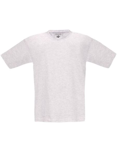 Kinder-T-Shirt aus schwerer Baumwolle Exact 190 Kids Ash