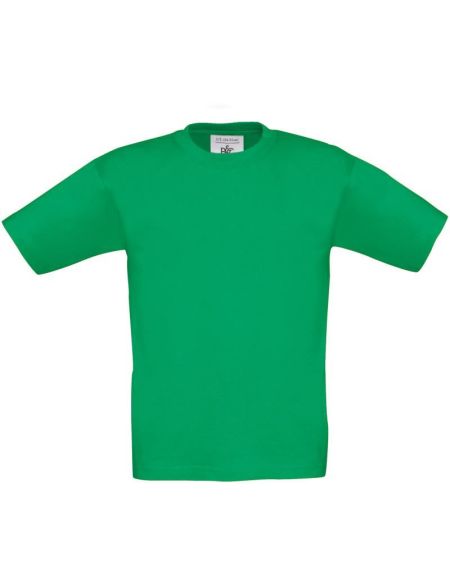 Kinder-T-Shirt aus schwerer Baumwolle Exact 190 Kids Kelly Green