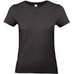 Damen-T-Shirt aus schwerer Baumwolle E190 Damen schwarz