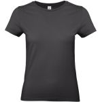 Damen-T-Shirt aus schwerer Baumwolle E190 Women Used Black