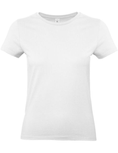 Damen-T-Shirt aus schwerer Baumwolle E190 Damen Asche
