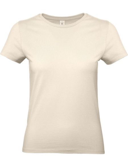 Damen-T-Shirt aus schwerer Baumwolle E190 Damen natur