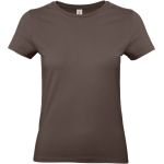 Damen-T-Shirt aus schwerer Baumwolle E190 Damen braun