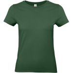 Damen-T-Shirt aus schwerer Baumwolle E190 Damen flaschengrün