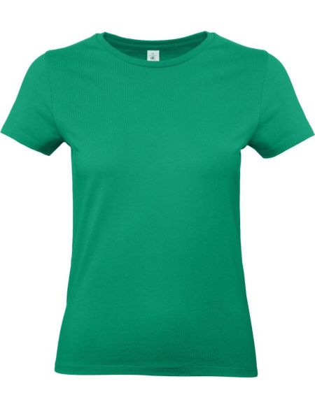 Damen-T-Shirt aus schwerer Baumwolle E190 Damen Kelly Green