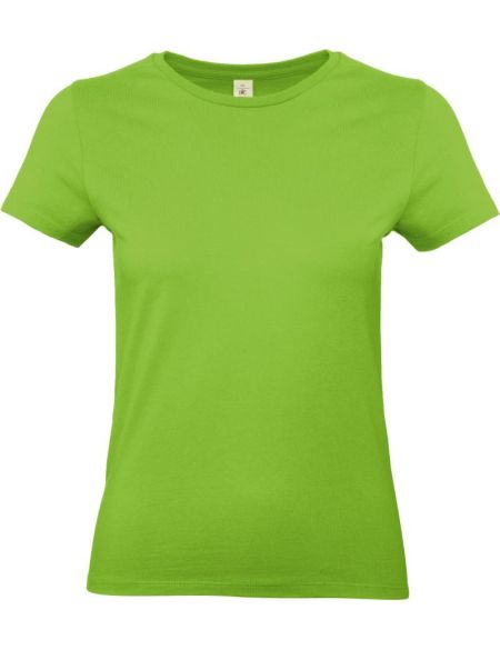 Damen-T-Shirt aus schwerer Baumwolle E190 Damen Orchideengrün