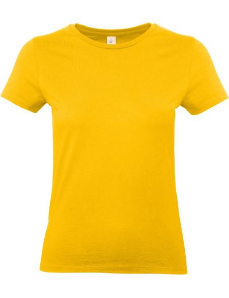 Damen-T-Shirt aus schwerer Baumwolle E190 Damen Gold