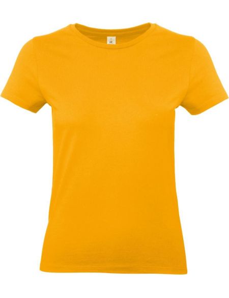 Damen-T-Shirt aus schwerer Baumwolle E190 Damen Aprikose