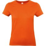 Damen-T-Shirt aus schwerer Baumwolle E190 Damen orange