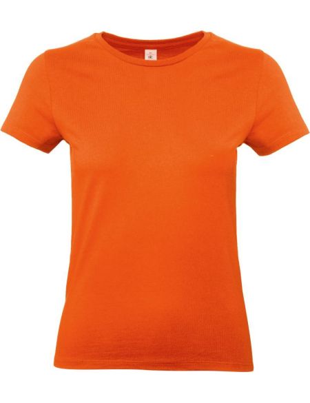 Damen-T-Shirt aus schwerer Baumwolle E190 Damen orange