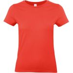 Damen-T-Shirt aus schwerer Baumwolle E190 Damen Sunset Orange