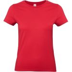 Damen-T-Shirt aus schwerer Baumwolle E190 Damen rot