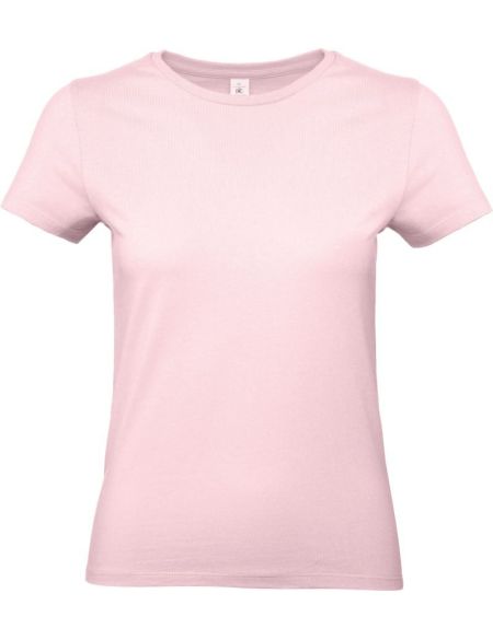 Damen-T-Shirt aus schwerer Baumwolle E190 Damen Orchideenrosa