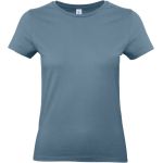 Damen-T-Shirt aus schwerer Baumwolle E190 Damen Steinblau