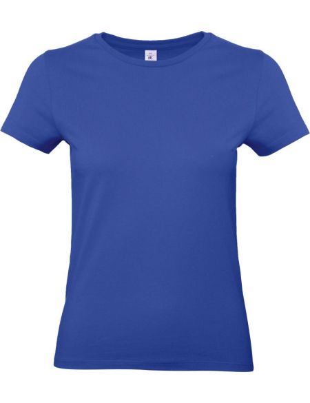 Damen-T-Shirt aus schwerer Baumwolle E190 Damen Kobaltblau