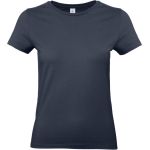 Damen-T-Shirt aus schwerer Baumwolle E190 Damen Marineblau