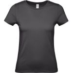 Damen T-Shirt E150 Damen schwarz pur