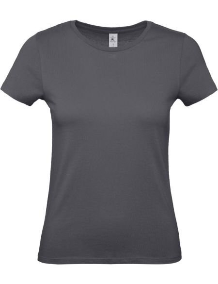 Damen T-Shirt E150 Damen dunkelgrau
