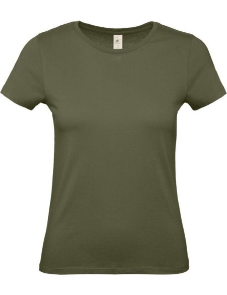 Damen T-Shirt E150 Damen Urban Khaki