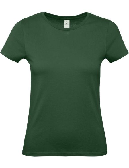 Damen T-Shirt E150 Damen flaschengrün