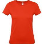 Damen T-Shirt E150 Damen feuerrot