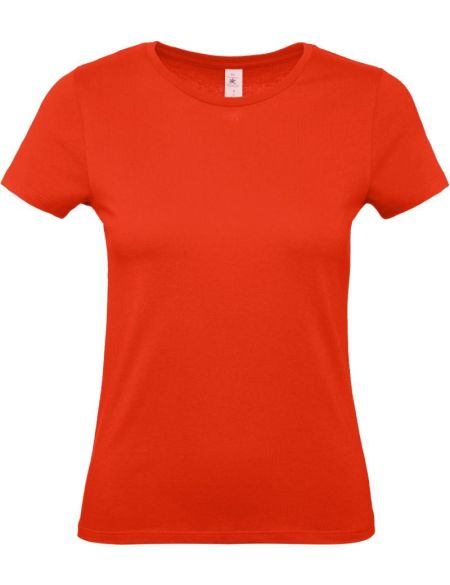Damen T-Shirt E150 Damen feuerrot