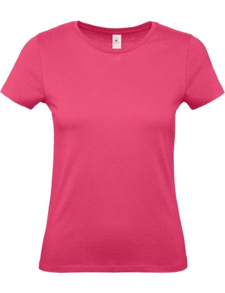 Damen T-Shirt E150 Damen Fuchsia