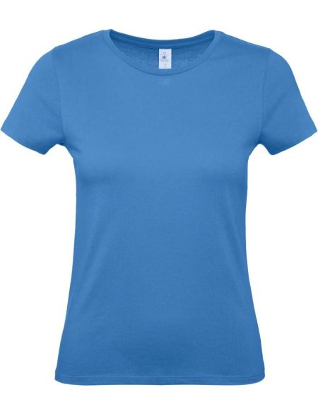 Damen T-Shirt E150 Damen azurblau