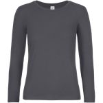 Damen-T-Shirt mit langen Ärmeln aus schwerer Baumwolle E190 LSL Damen schwarz