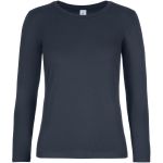 Damen-T-Shirt mit langen Ärmeln aus schwerer Baumwolle E190 LSL Women Navy