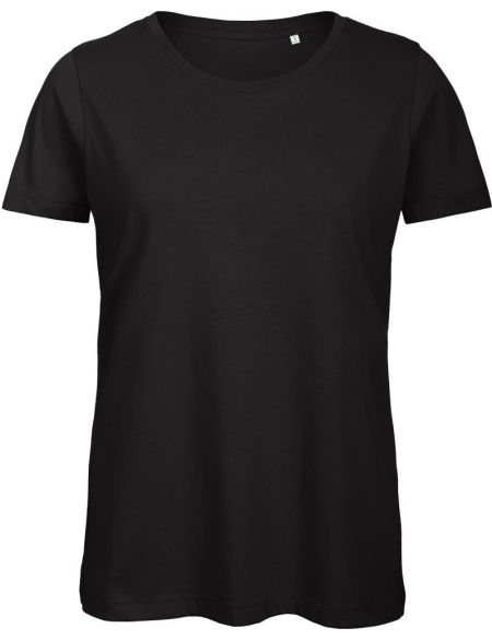 Damen T-Shirt Medium Fit aus Bio-Baumwolle Inspire T Damen schwarz