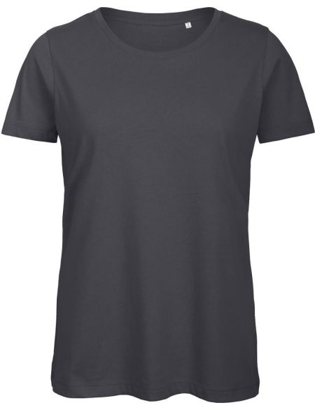 Damen T-Shirt Medium Fit aus Bio-Baumwolle Inspire T Damen Dunkelgrau