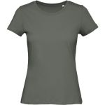 Damen-T-Shirt Medium Fit aus Bio-Baumwolle Inspire T Damen Millennial Khaki