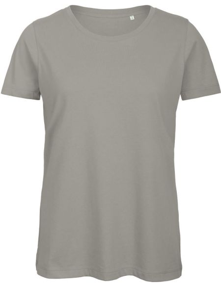Damen T-Shirt Medium Fit aus Bio-Baumwolle Inspire T Damen hellgrau