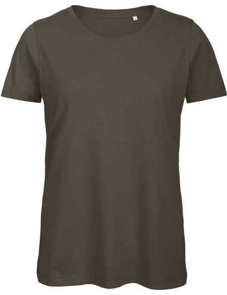 Damen T-Shirt Medium Fit aus Bio-Baumwolle Inspire T Damen Khaki