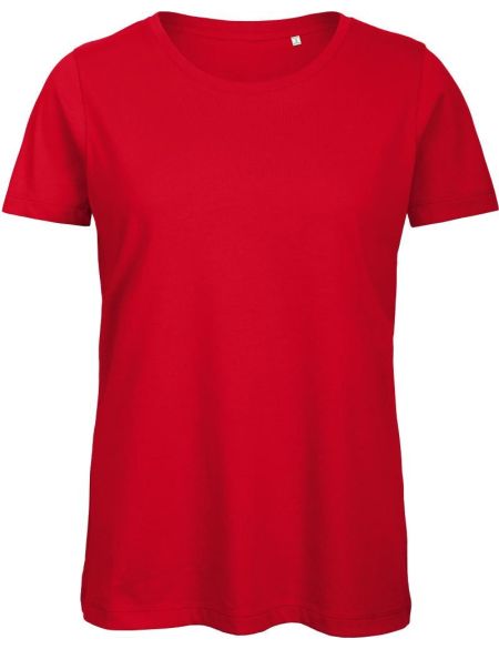 Damen T-Shirt Medium Fit aus Bio-Baumwolle Inspire T Damen rot