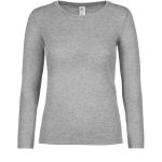 Damen-T-Shirt mit langen Ärmeln E150 LSL Sportgrau