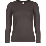 Damen T-Shirt mit langen Ärmeln E150 LSL Bär braun