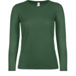 Damen-T-Shirt mit langen Ärmeln E150 LSL flaschengrün