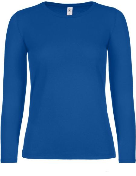 Damen-T-Shirt mit langen Ärmeln E150 LSL Königsblau