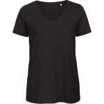 Damen-T-Shirt mit V-Ausschnitt Inspire VT Damen schwarz