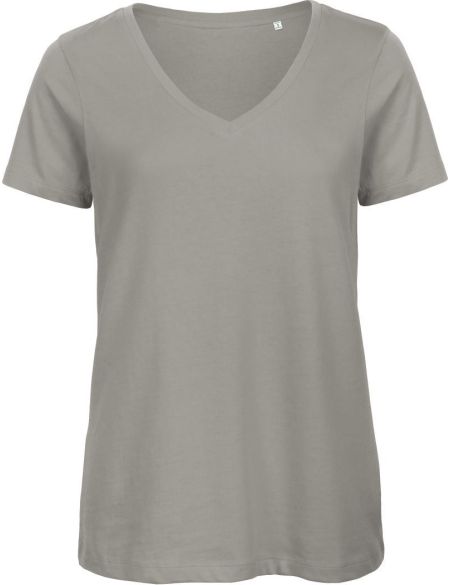 T-Shirt für Damen mit V-Ausschnitt Inspire VT Damen hellgrau