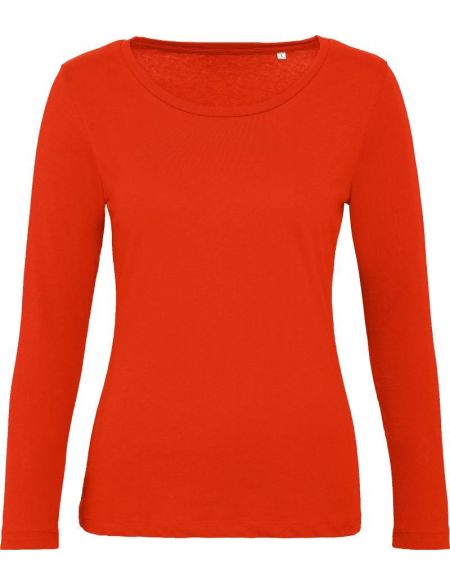 Damen-T-Shirt mit langen Ärmeln Inspire LSL T Damen feuerrot