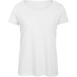 Damen T-Shirt Triblend Damen weiß