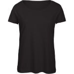 Damen T-Shirt Triblend Damen schwarz