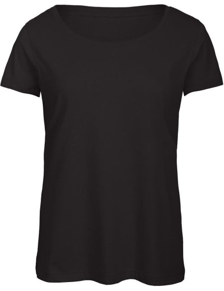 Damen T-Shirt Triblend Damen schwarz