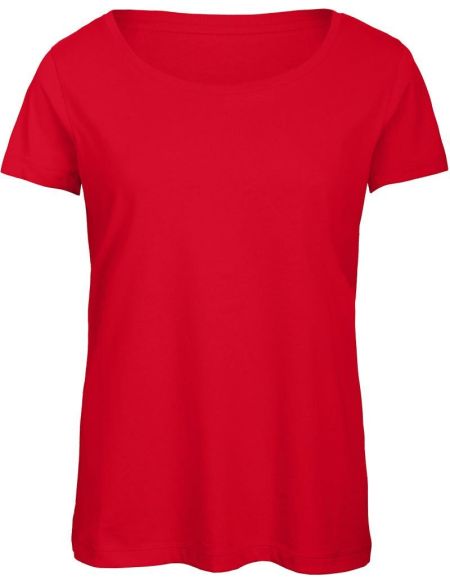 Damen T-Shirt Triblend Damen weiß