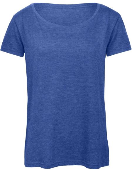 Damen T-Shirt Triblend Damen weiß