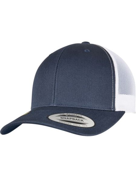 6-Panel-Kappe Trucker Recycled Flexfit 6606RT/6606TR schwarz